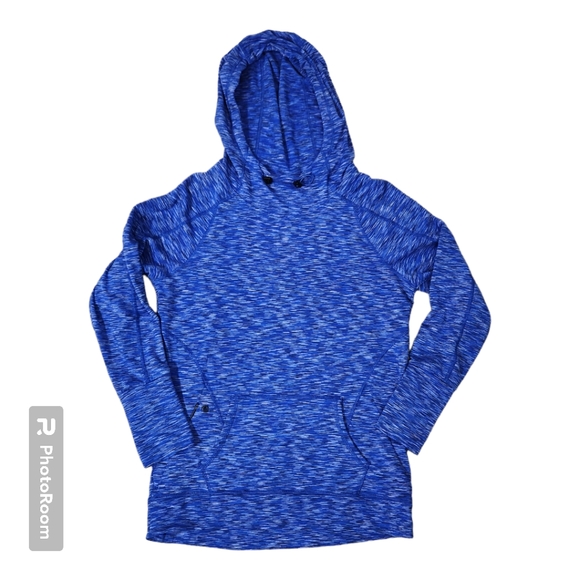 Calvin Klein Performance Womens Blue+White Hooded Wicking💧Sweater S - Picture 1 of 14
